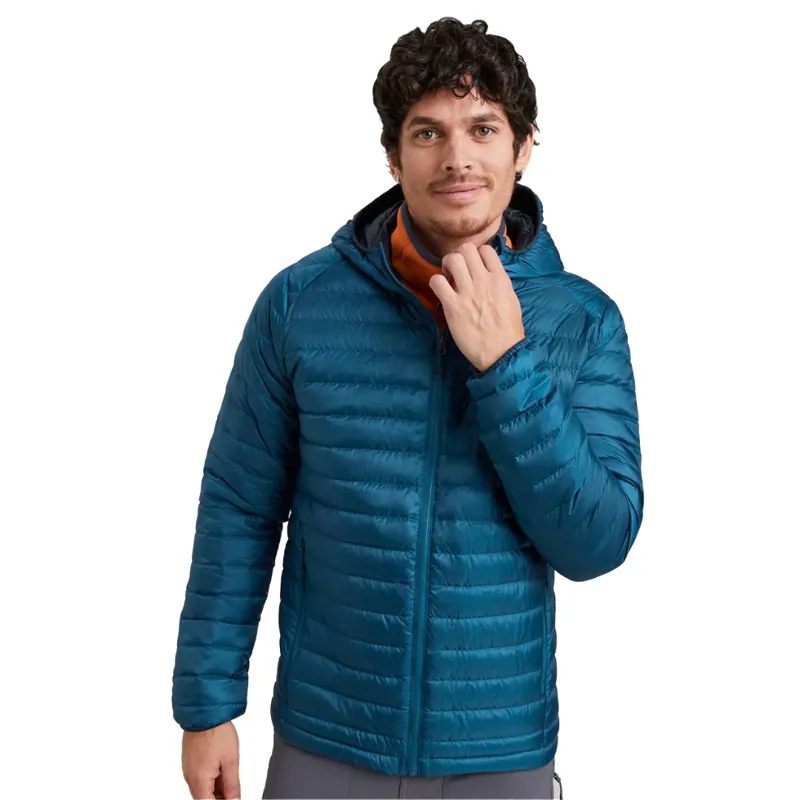 Heli R Hooded Down Jacket in Undertow